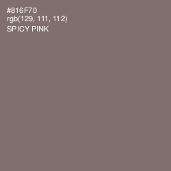 #816F70 - Spicy Pink Color Image